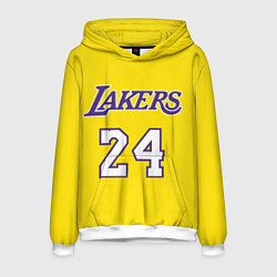 Толстовка-худи мужская Kobe Bryant 24, цвет: 3D-белый