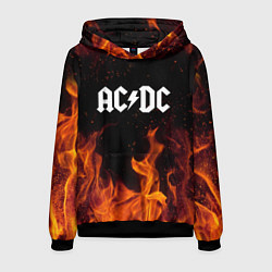 Толстовка-худи мужская AC DC, цвет: 3D-черный