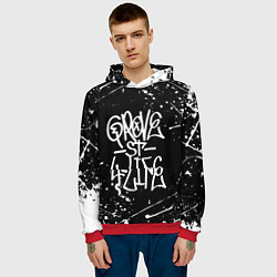 Толстовка-худи мужская GROVE STREET GTA, цвет: 3D-красный — фото 2