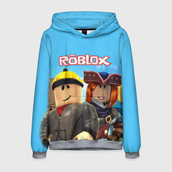 Толстовка-худи мужская ROBLOX, цвет: 3D-меланж