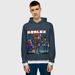 Толстовка-худи мужская ROBLOX, цвет: 3D-белый — фото 2