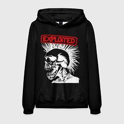 Толстовка-худи мужская The Exploited, цвет: 3D-черный