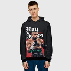 Толстовка-худи мужская Roy Jones, цвет: 3D-черный — фото 2