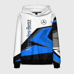 Толстовка-худи мужская Mercedes-Benz, цвет: 3D-черный