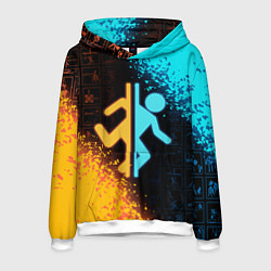 Толстовка-худи мужская PORTAL, цвет: 3D-белый