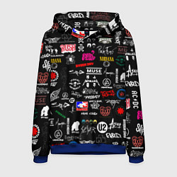 Мужская толстовка ЛОГОТИПЫ РОК ГРУПП