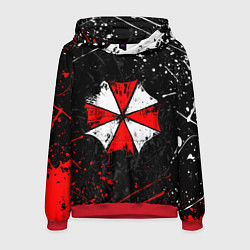 Толстовка-худи мужская RESIDENT EVIL UMBRELLA, цвет: 3D-красный