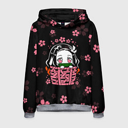 Толстовка-худи мужская KIMETSU NO YAIBA, цвет: 3D-меланж