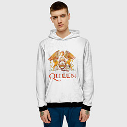 Толстовка-худи мужская Queen, цвет: 3D-черный — фото 2