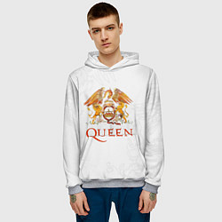 Толстовка-худи мужская Queen, цвет: 3D-меланж — фото 2