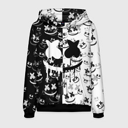 Толстовка-худи мужская Fortnite & Marshmello, цвет: 3D-черный