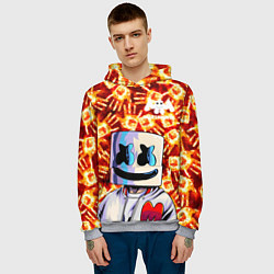 Толстовка-худи мужская MARSHMELLO, цвет: 3D-меланж — фото 2