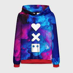 Толстовка-худи мужская LOVE DEATH ROBOTS LDR, цвет: 3D-красный