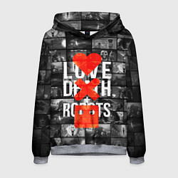 Толстовка-худи мужская LOVE DEATH ROBOTS LDR, цвет: 3D-меланж