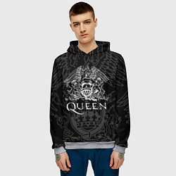 Толстовка-худи мужская QUEEN, цвет: 3D-меланж — фото 2