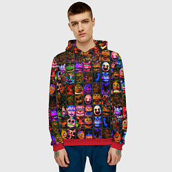 Толстовка-худи мужская Five Nights At Freddy's, цвет: 3D-красный — фото 2