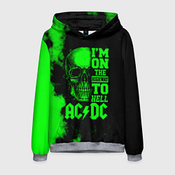 Толстовка-худи мужская I'm on the highway to hell ACDC, цвет: 3D-меланж