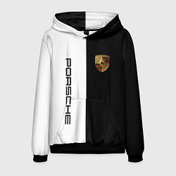 Толстовка-худи мужская PORSCHE, цвет: 3D-черный