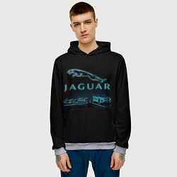 Толстовка-худи мужская Jaguar, цвет: 3D-меланж — фото 2