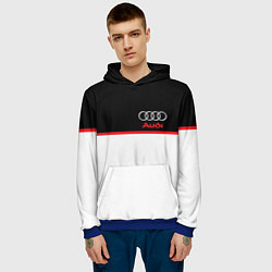 Толстовка-худи мужская AUDI SPORT, цвет: 3D-синий — фото 2