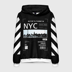 Толстовка-худи мужская Off-White: NYC, цвет: 3D-белый