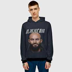 Толстовка-худи мужская Джиган, цвет: 3D-черный — фото 2