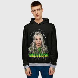 Толстовка-худи мужская BILLIE EILISH, цвет: 3D-меланж — фото 2