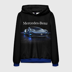 Толстовка-худи мужская MERCEDES, цвет: 3D-синий