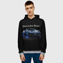 Толстовка-худи мужская MERCEDES, цвет: 3D-меланж — фото 2