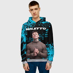 Толстовка-худи мужская NILETTO, цвет: 3D-меланж — фото 2