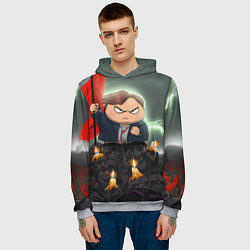 Толстовка-худи мужская Eric Cartman, цвет: 3D-меланж — фото 2