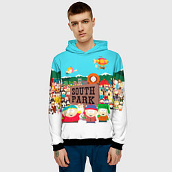 Толстовка-худи мужская South Park, цвет: 3D-черный — фото 2