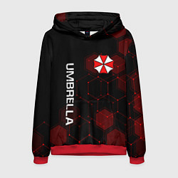 Толстовка-худи мужская UMBRELLA CORP, цвет: 3D-красный