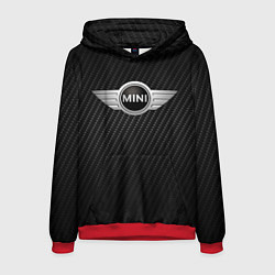 Толстовка-худи мужская MINI COOPER CARBON, цвет: 3D-красный