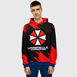 Толстовка-худи мужская Umbrella Corporation, цвет: 3D-синий — фото 2