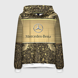 Толстовка-худи мужская MERCEDES GOLD, цвет: 3D-белый