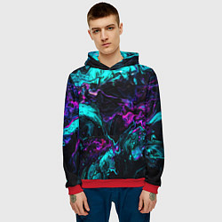 Толстовка-худи мужская ABSTRACT, цвет: 3D-красный — фото 2