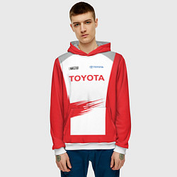 Толстовка-худи мужская Toyota Driver, цвет: 3D-белый — фото 2