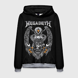 Толстовка-худи мужская Megadeth, цвет: 3D-меланж