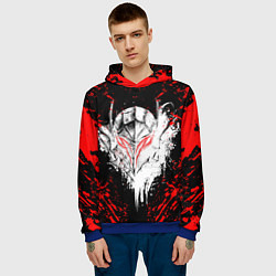 Толстовка-худи мужская BERSERK, цвет: 3D-синий — фото 2