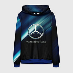 Толстовка-худи мужская Mercedes, цвет: 3D-синий