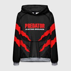 Толстовка-худи мужская PREDATOR:HUNTING GROUNDS, цвет: 3D-меланж