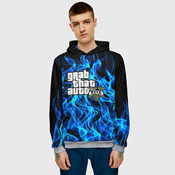 Толстовка-худи мужская GTA5, цвет: 3D-меланж — фото 2