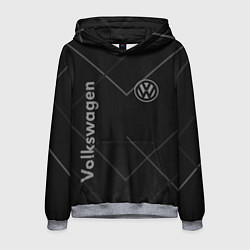 Толстовка-худи мужская VOLKSWAGEN, цвет: 3D-меланж