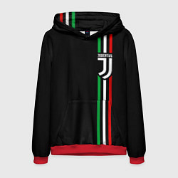 Толстовка-худи мужская JUVENTUS, цвет: 3D-красный