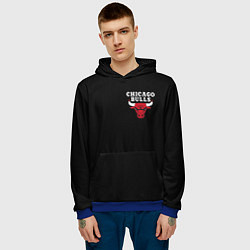 Толстовка-худи мужская CHICAGO BULLS, цвет: 3D-синий — фото 2
