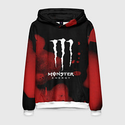 Толстовка-худи мужская MONSTER ENERGY, цвет: 3D-белый