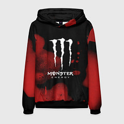 Толстовка-худи мужская MONSTER ENERGY, цвет: 3D-черный