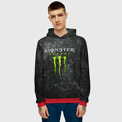 Толстовка-худи мужская MONSTER ENERGY, цвет: 3D-красный — фото 2