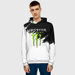 Толстовка-худи мужская MONSTER ENERGY, цвет: 3D-белый — фото 2